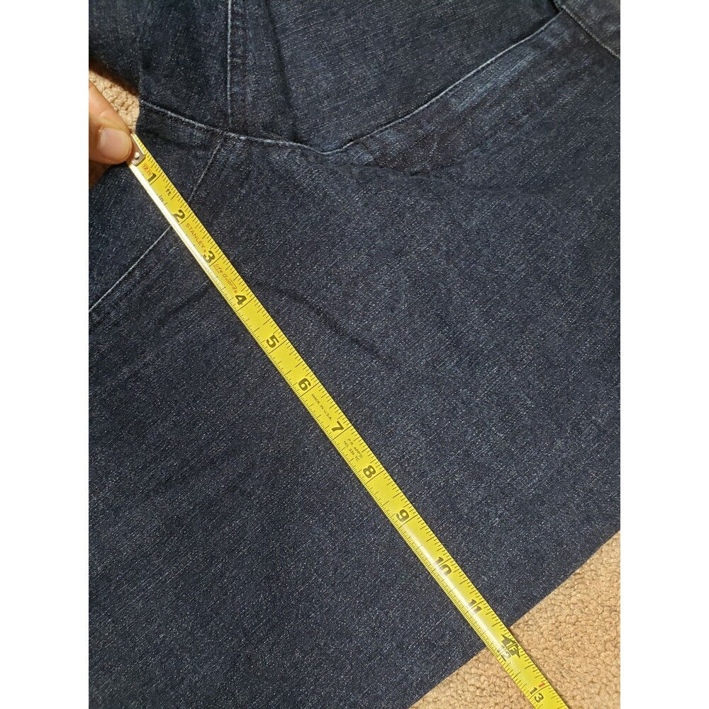 Ralph Lauren Vtg Women’s Blue Jeans Straight Waist Buckle Metallic Hardware 10 - Picture 8 of 12
